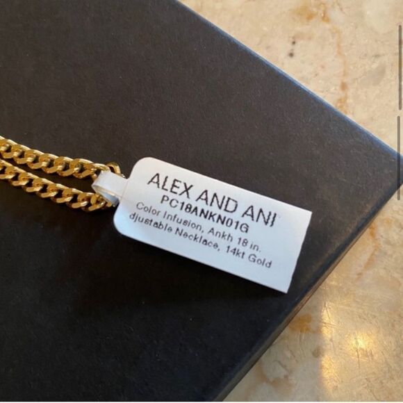 Alex and Ani Color Infusion 18" Ankh Necklace - Picture 7 of 15